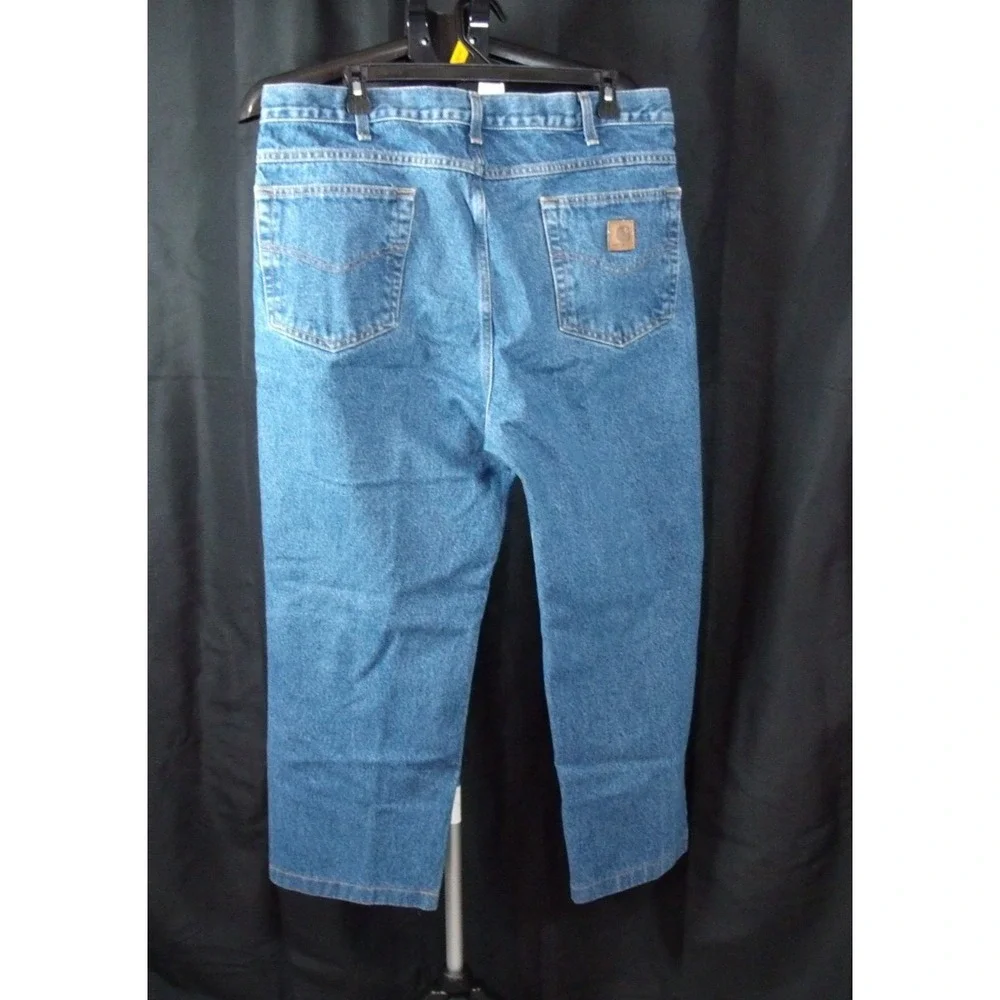 Carhartt Relaxed Fit Men's Blue Denim Medium Wash Workwear Jeans‎ 36x25